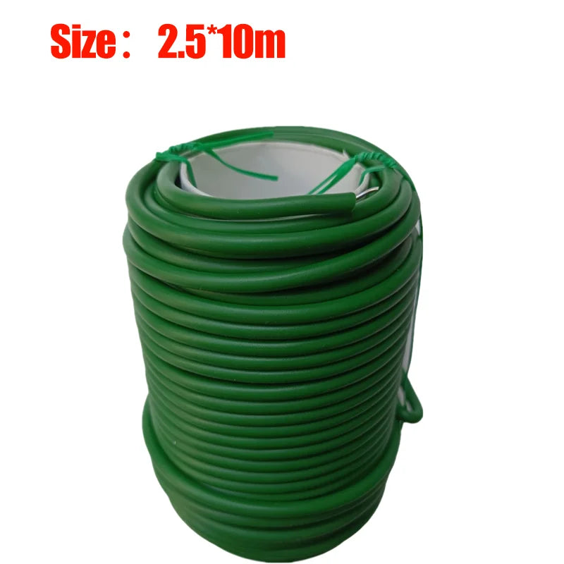 Garden Plant Twine Green Cable Ties Flexible Bendy Vine Support Twist Ties Reusable Plant Branches Rubber Coated Steel Wire