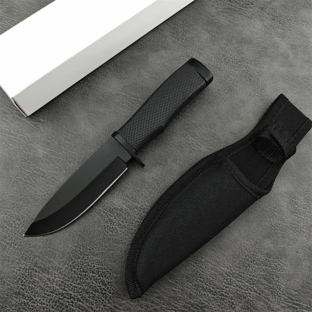 KA-BAR BK2 Hunting Fixed Blade Knife 8Cr13Mov Blade Nylon Fiber Handle with Secure-Ex Sheath Camping Knives EDC Pocket Tool