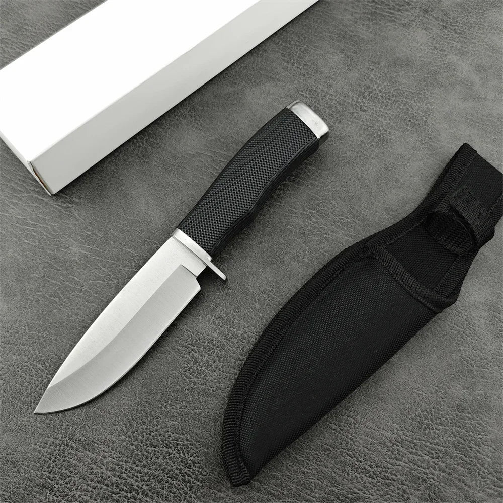 KA-BAR EK50 Fixed Blade Knife with Sheath 8Cr13Mov Blade Nylon Fiber Handles Outdoor Hunting Survival Camping Utility Tool