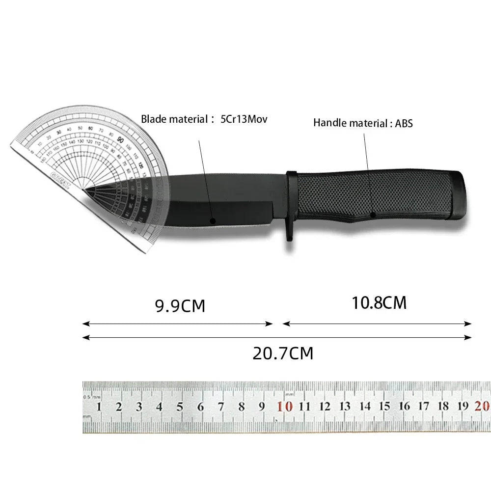 KA-BAR BK2 Hunting Fixed Blade Knife 8Cr13Mov Blade Nylon Fiber Handle with Secure-Ex Sheath Camping Knives EDC Pocket Tool