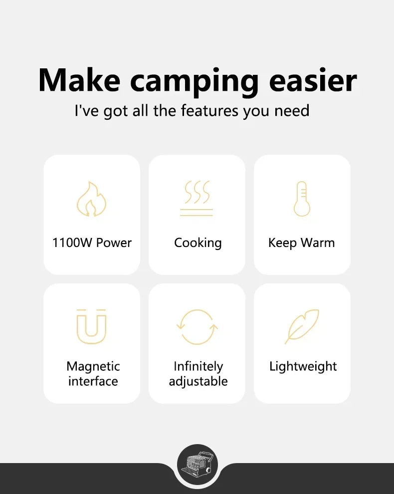 Naturehike Camp Heater Portable Space Heater for Indoor & Outdoor Use Camping Mini Cassette Heating Stove