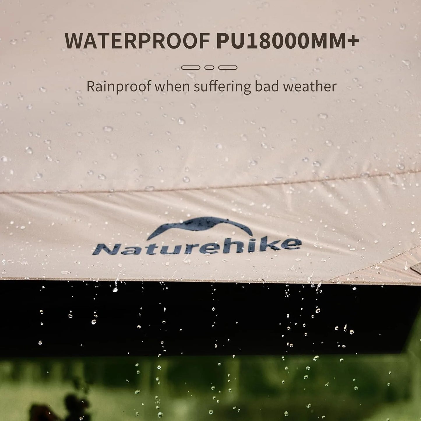 Naturehike Large Camping Waterproof Canopy Camping Sun Shelter Summer Anti-UV UPF2000+ Family Ourdoor Park Beach Tent Tarp