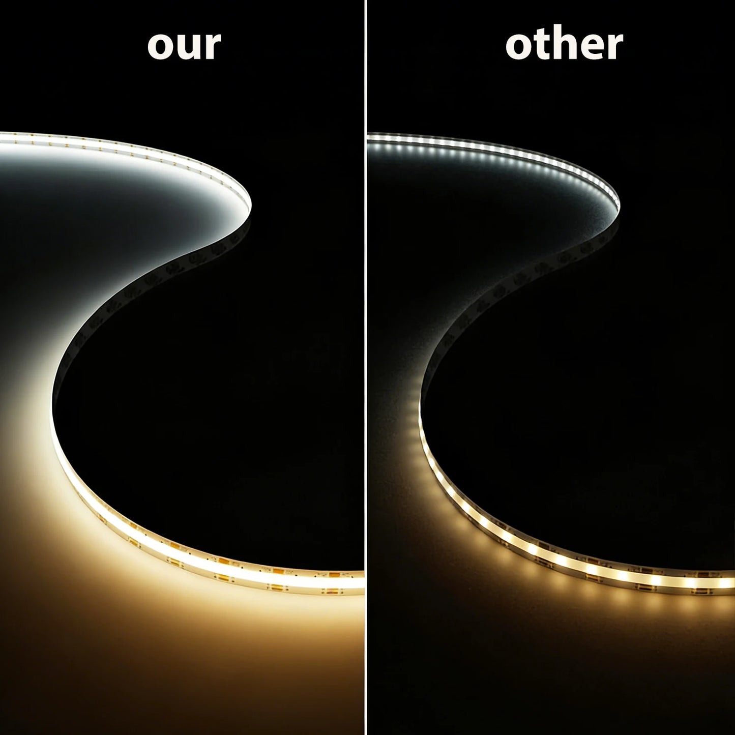 24V COB LED Strip Lights Dimmable With Remote Control 5/10M Flexible Tape Lamp for Indoor Kitchen Under Cabinet Home Decor