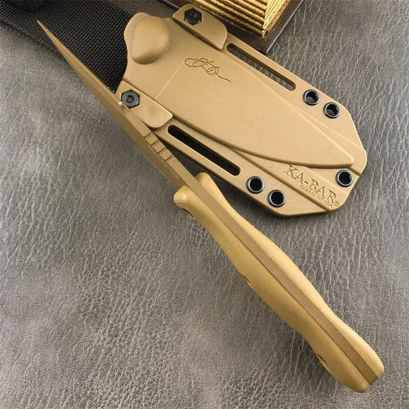 High Quality BK18/BK19 Harpoon Hunting Fixed Blade Knife D2 Blade Nylon Fiber Handle Outdoor Utility Camping Straight Knife