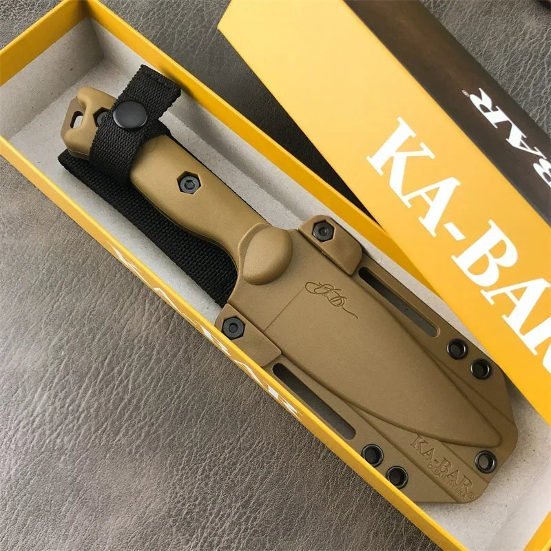 High Quality BK18/BK19 Harpoon Hunting Fixed Blade Knife D2 Blade Nylon Fiber Handle Outdoor Utility Camping Straight Knife