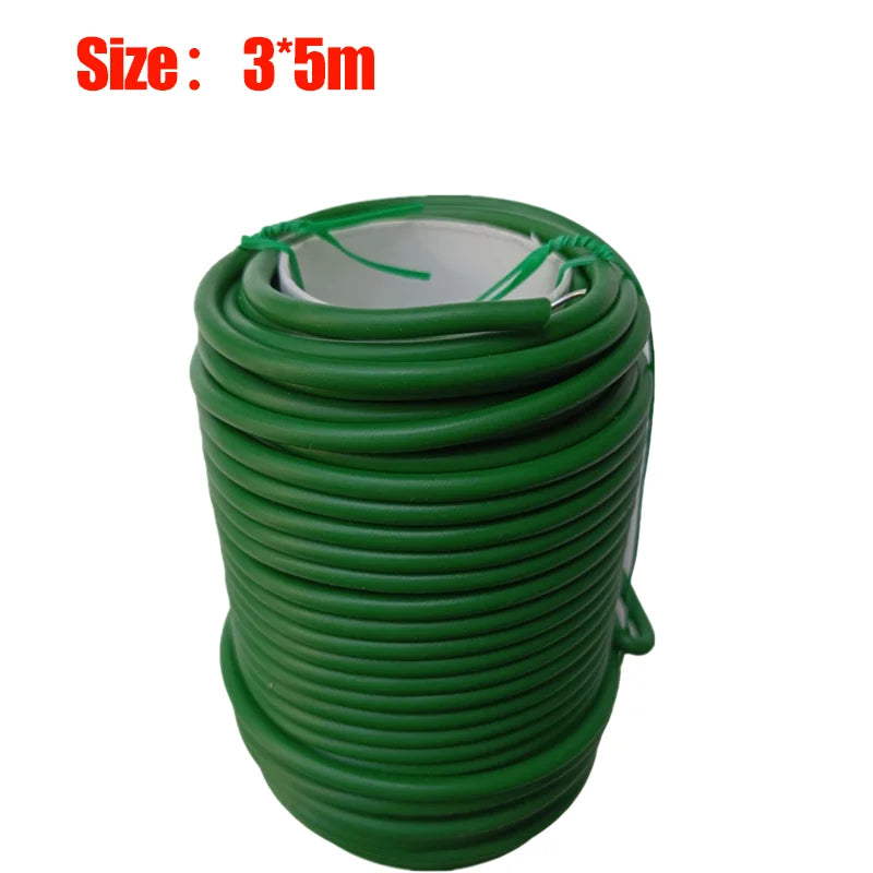 Garden Plant Twine Green Cable Ties Flexible Bendy Vine Support Twist Ties Reusable Plant Branches Rubber Coated Steel Wire