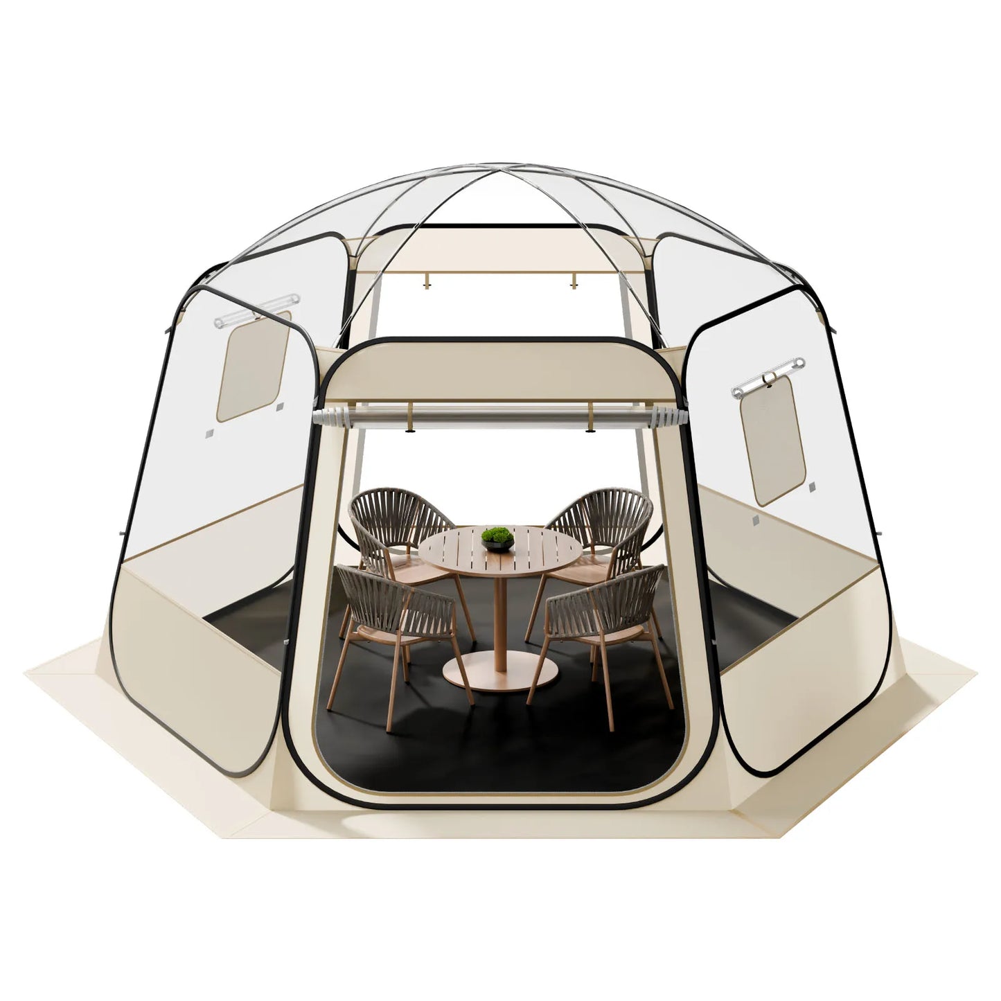 SucceBuy Pop up Bubble Tent Waterproof & UV-Resistant Clear Camping Tent Shelter Outdoor Garden Dome Igloo Tents with Windows