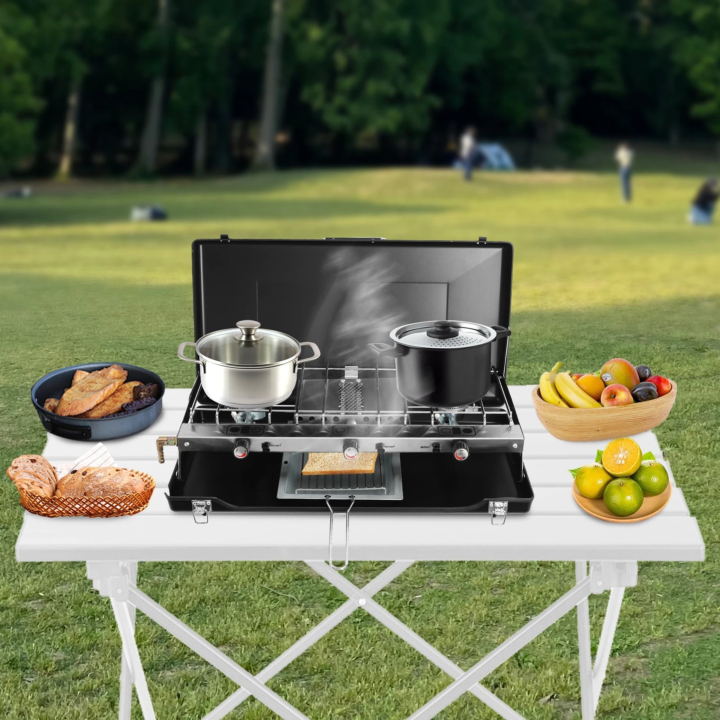 4.5kw (328.5g/H) Gas Camping Stove, A Portable Cooking Stove Suitable For Camping, Barbecuing, Gathering, Picnicking