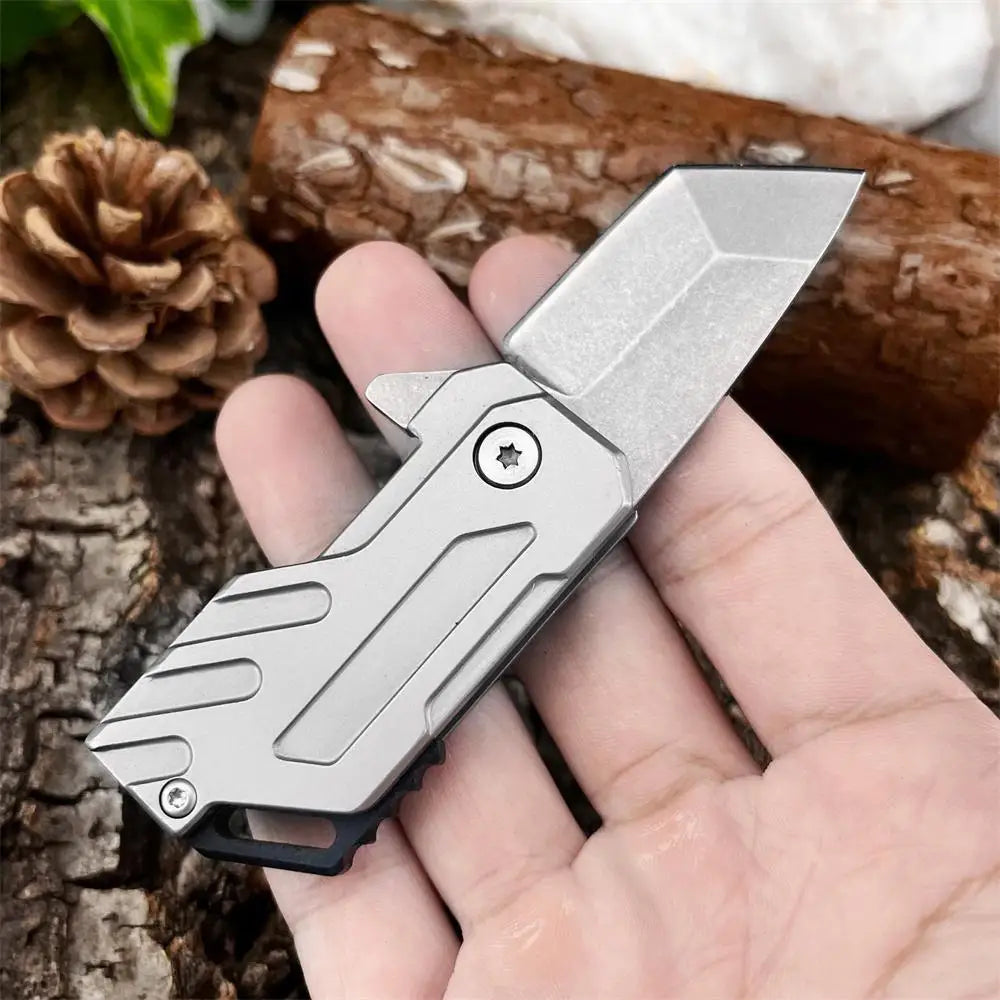 Mini Portable Pocket Folding Knife 5Cr13Mov Blade 420 Steel Handle Outdoor Hiking Camping Fishing Multi-functional Tools