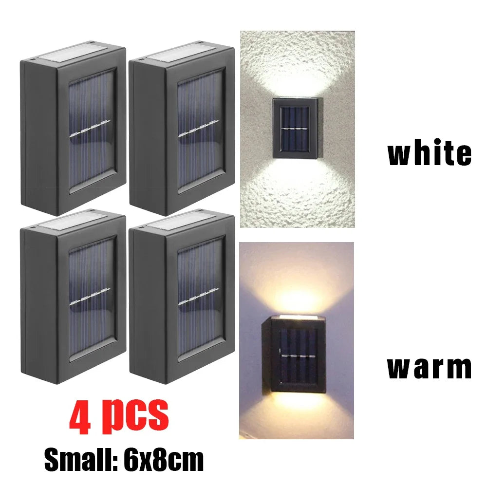 1~8PCs Wall Solar Light Waterproof Garden Solar LED Light for Outdoor Lighting Street Lamp Home Balcony Porch Yard Decoration
