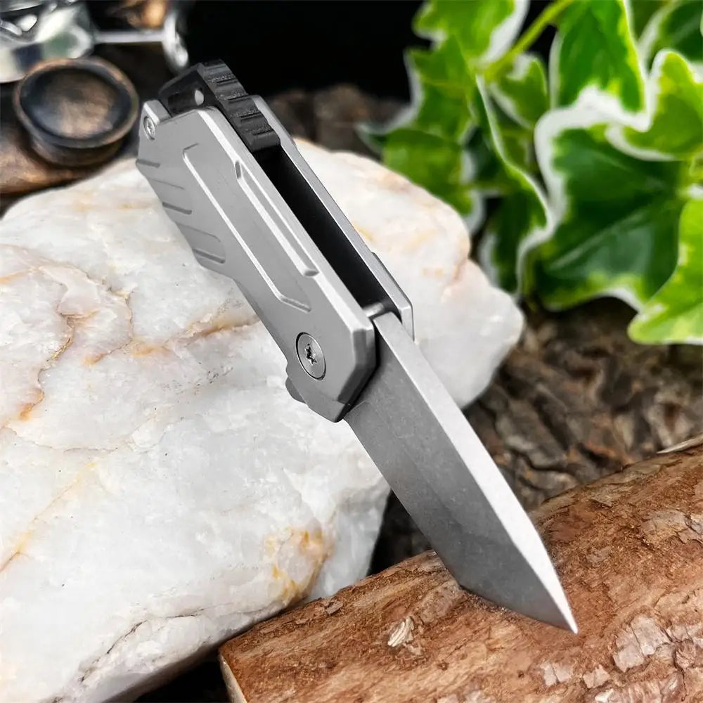 Mini Portable Pocket Folding Knife 5Cr13Mov Blade 420 Steel Handle Outdoor Hiking Camping Fishing Multi-functional Tools