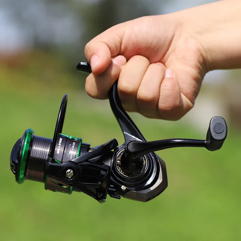 BILLINGS Spinning Reel 6KG Max Drag Double CNC Aluminum Spool 5.1:1 Gear Ratio Double Rocker 5+1BB Durable Professional No Gaps Fishing Reels for Freshwater