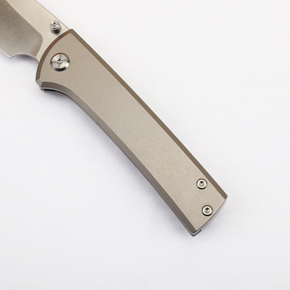 New M390 Steel Folding Knife Titanium Alloy Handle High Hardness Sharp Knife Outdoor Camping Survival Portable EDC Fruit Knife