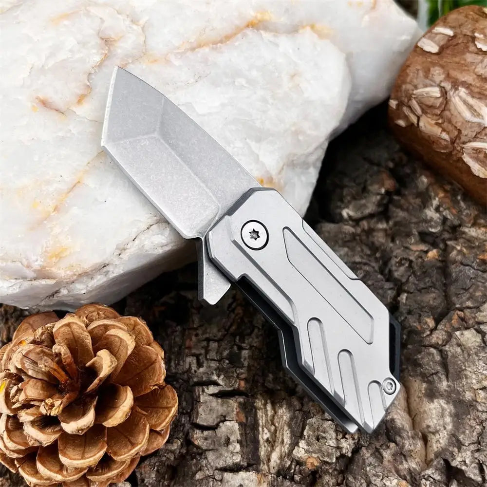 Mini Portable Pocket Folding Knife 5Cr13Mov Blade 420 Steel Handle Outdoor Hiking Camping Fishing Multi-functional Tools
