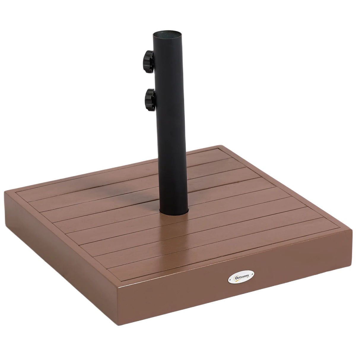 Umbrella Base 42 Lbs Umbrella Stand for 1.25"/1.5" Poles, Coffee