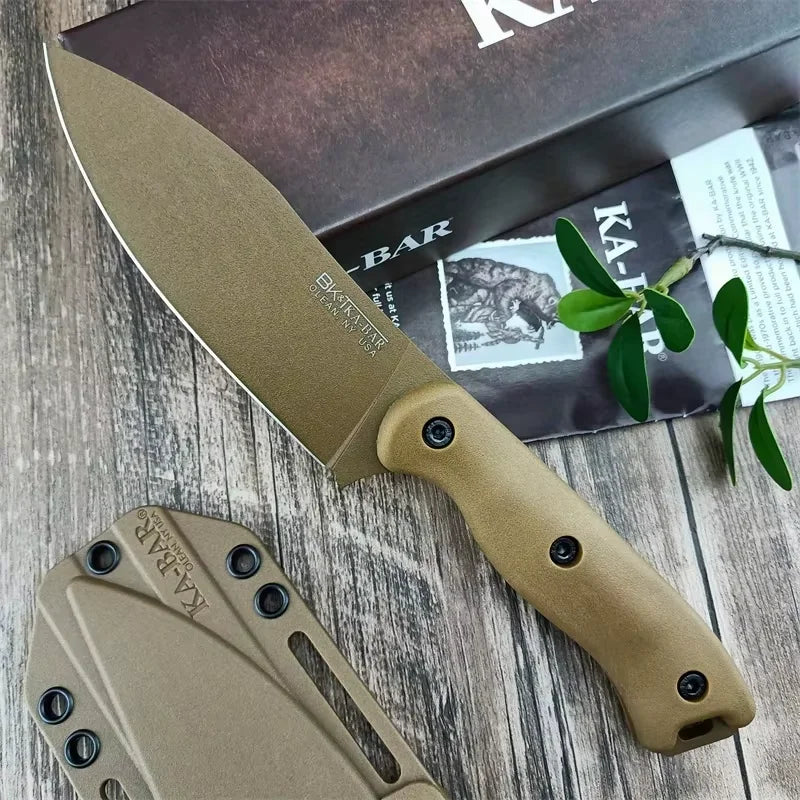 High Quality BK18/BK19 Harpoon Hunting Fixed Blade Knife D2 Blade Nylon Fiber Handle Outdoor Utility Camping Straight Knife