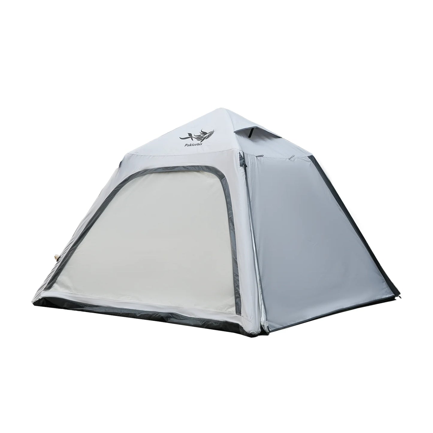 PAKICETUS Large Luxury Inflatable Camping Tent with Manual Hand Pump, Easy Setup 4 Season Anti-Snow Spacious Family Shelter, Weatherproof Air Tent for Outdoor Camping, Backyard Party & Wilderness Adventure