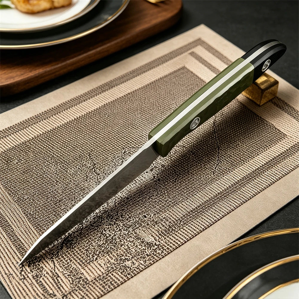 BM 4050 EDC Fixed Blade Knife, 9Cr13MoV Blade G10 Handle, Kitchen Peeling Outdoor Camping Hunting Hiking Utility Tool