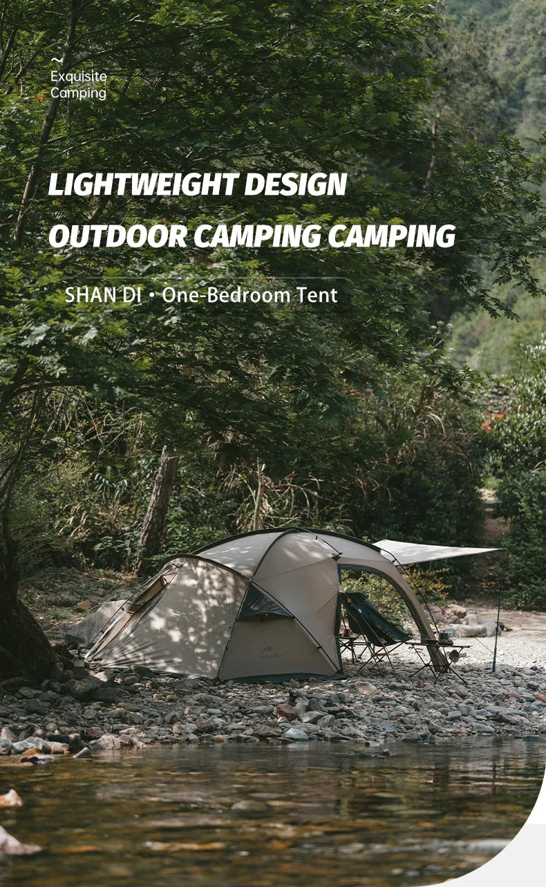 Naturehike Massif Hot Tent with Stove Jack Waterproof Windproof 4 Season Tent 2 Person Cold Weather Winter Tents for Camping